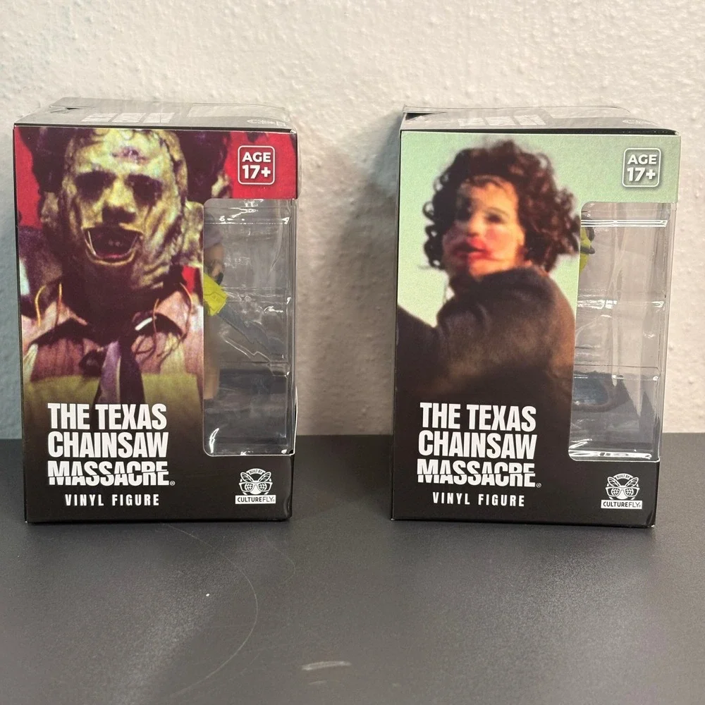 CultureFly Texas Chainsaw Massacre Vinyl Figure Set Leatherface Horror Bundle